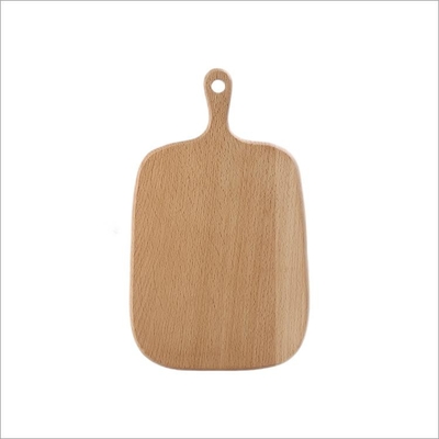 لوح تقطيع خشبي طبيعي للمطبخ 32 × 20 سم بمقبض