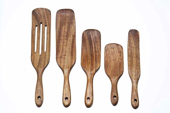 خيزران خشبي أدوات المطبخ أدوات المطبخ مجموعة من 5 قطع