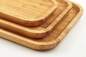 صواني تقديم الطعام الخشبية المستطيلة المصنوعة من الخيزران الطبيعي